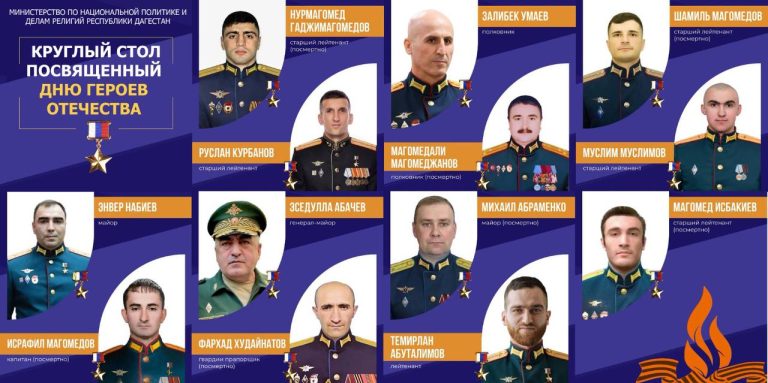 Круглый стол ко Дню Героев Отечества пройдет в Махачкале